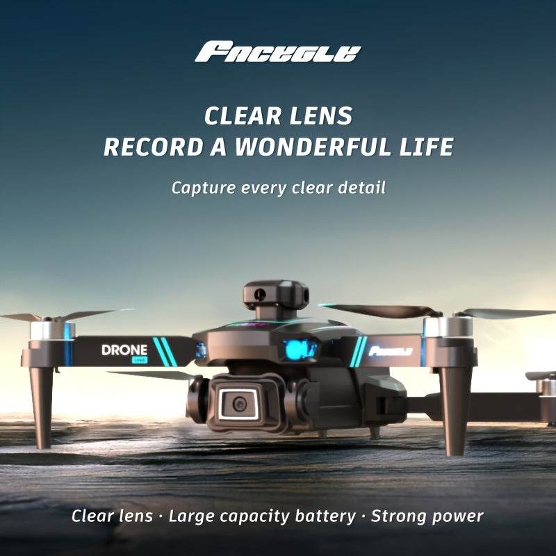 FACEGLE LU60 HD Dual Camera Drone with Dual Batteries - Beginner-Friendly, Obstacle Avoidance & Optical Flow, Perfect for Indoor/Outdoor Use, Ideal Gift for Holiday season, Autumn Festival, Thanksgiving - Quality Shopping Centre