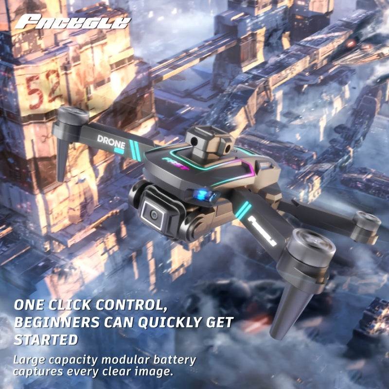 FACEGLE LU60 HD Dual Camera Drone with Dual Batteries - Beginner-Friendly Obstacle Avoidance & Optical Flow Perfect