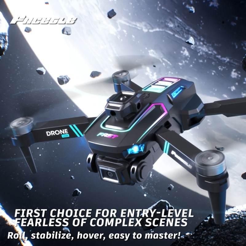 FACEGLE LU60 HD Dual Camera Drone with Dual Batteries - Beginner-Friendly Obstacle Avoidance & Optical Flow Perfect