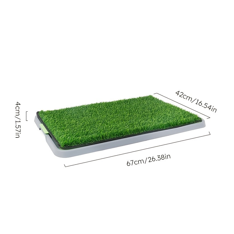 Medium to Large Artificial Grass Dog Pee Pad - Leak-Proof, Splash-Resistant Potty Training Mat with Tray Set, Super Absorbent Solution for Urine Spills - Quality Shopping Centre
