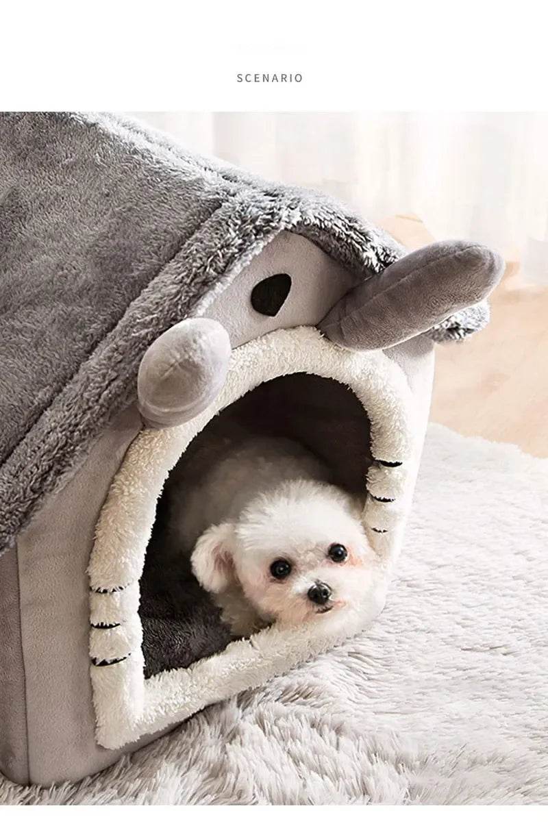 Foldable Dog House Kennel Bed Mat For Small Medium Dogs Cats Winter Warm Cat Bed Nest Pet Products Basket Pets Puppy Cave Sofa - Quality Shopping Centre