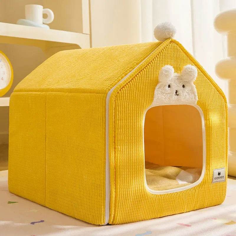 Foldable Dog House Kennel Bed Mat For Small Medium Dogs Cats Winter Warm Cat Bed Nest Pet Products Basket Pets Puppy Cave Sofa - Quality Shopping Centre