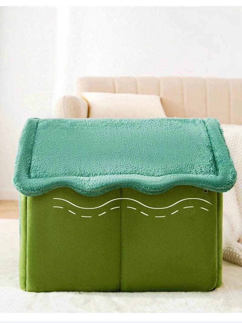 Foldable Dog House Kennel Bed Mat For Small Medium Dogs Cats Winter Warm Cat Bed Nest Pet Products Basket Pets Puppy Cave Sofa - Quality Shopping Centre