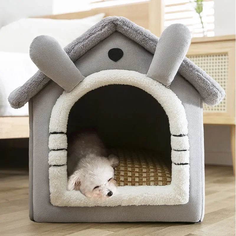 Foldable Dog House Kennel Bed Mat For Small Medium Dogs Cats Winter Warm Cat Bed Nest Pet Products Basket Pets Puppy Cave Sofa - Quality Shopping Centre
