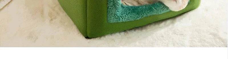 Foldable Dog House Kennel Bed Mat For Small Medium Dogs Cats Winter Warm Cat Bed Nest Pet Products Basket Pets Puppy Cave Sofa - Quality Shopping Centre