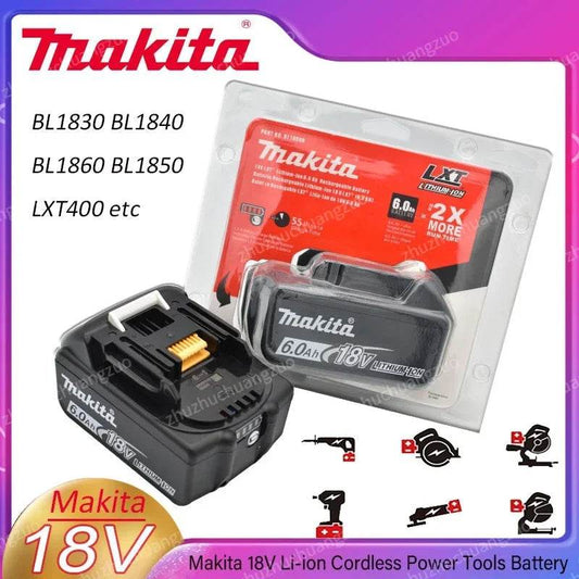 Genuine 6.0Ah makita BL1860 18V Battery Power Tools Li-ion Replacement LXT BL1850 BL1840 for 18V Screwdriver with BMS TPCELL 18V - Quality Shopping Centre
