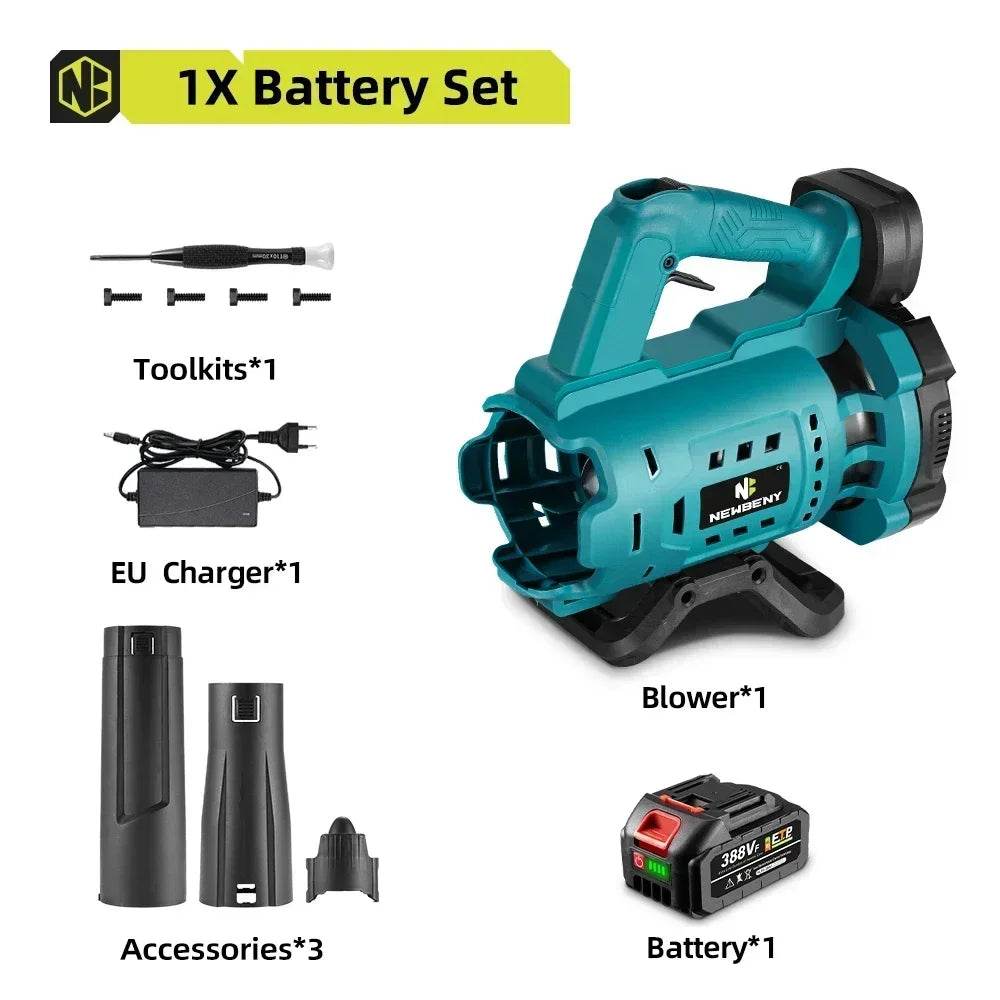 High Powerful Cordless Electric Air Blower Speed Adjustable Efficient Leaf Snow Dust Cleaning Blower Tool For Makita 18V Battery - Quality Shopping Centre