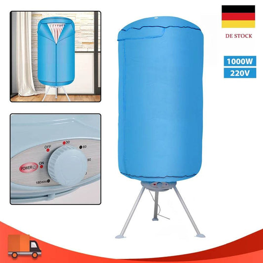 Home Clothing Dryer Electric Portable Clothes Dryer 220V EU Plug Baby Clothes Quick Dryer Machine with 180Min Timer - Quality Shopping Centre