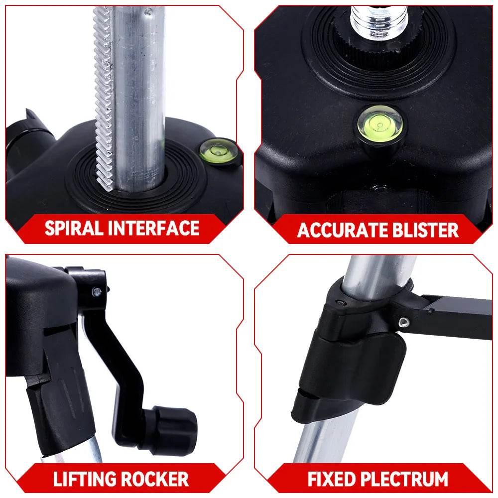 ONEVAN 1.2M/1.5M Laser Level Tripod Adjustable Height Bracket Thicken Aluminum Extension Bar Tripod Stand Tool For Laser Level - Quality Shopping Centre