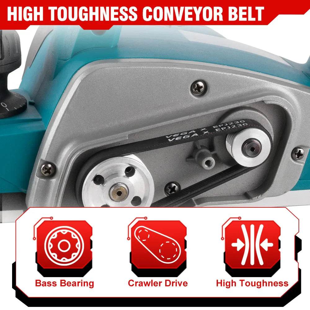 ONEVAN 30000RPM Cordless Electric Planer Brushless Electric Router Trimmer Wood Cutting Tool Woodworking For 18V Makita Battery - Quality Shopping Centre