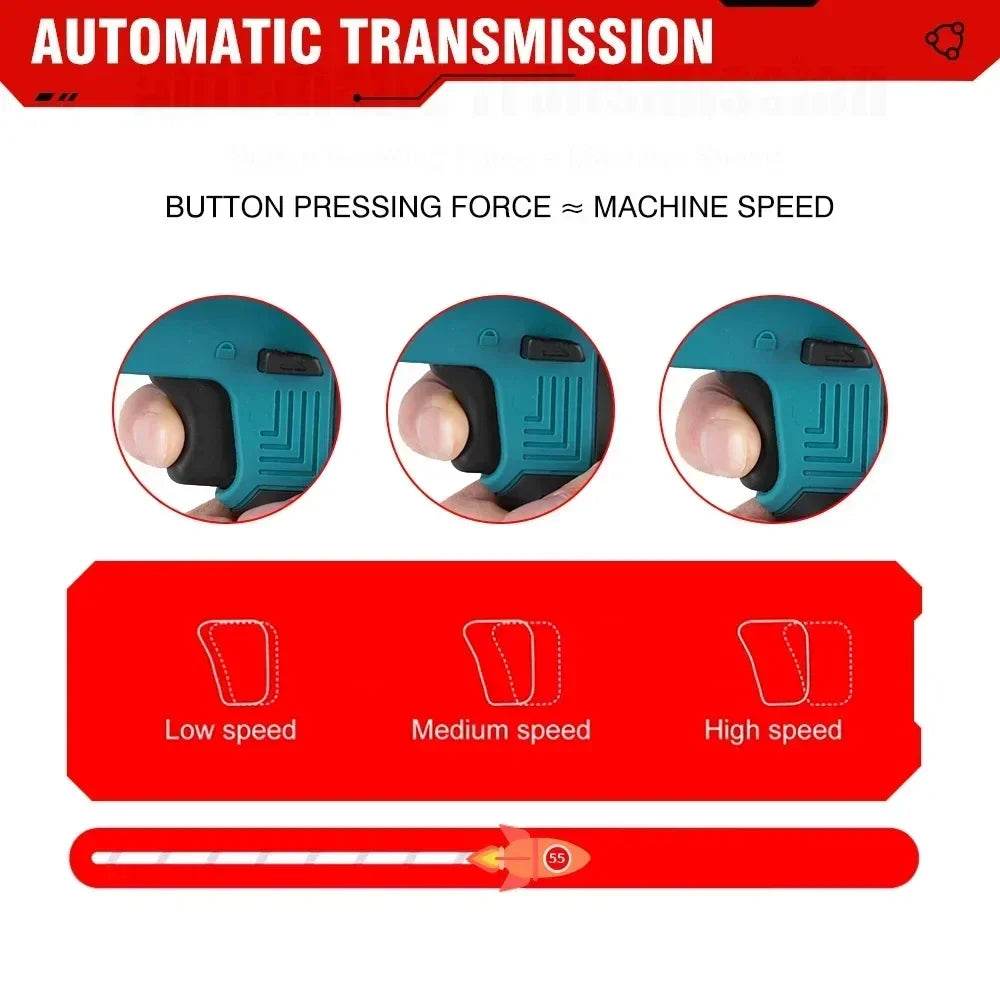ONEVAN Brushless Cordless Electric Reciprocating Saw Electric Saw Variable Speed Metal Wood Cutting Tool For Makita 18V Battery - Quality Shopping Centre