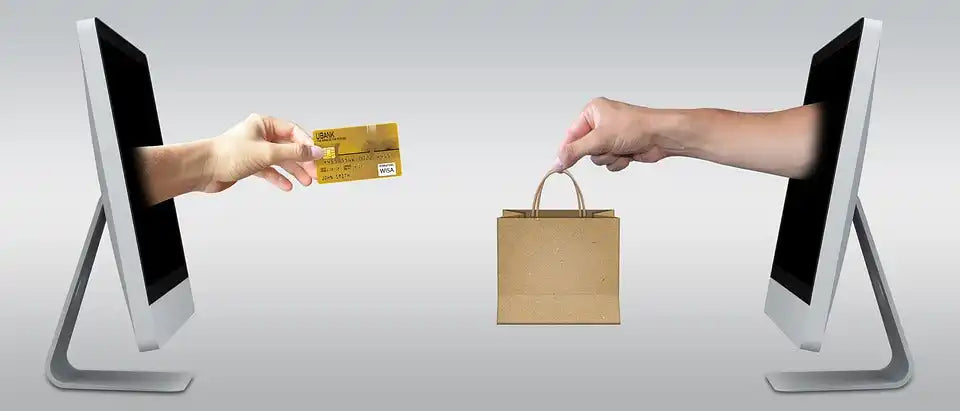 Online shopping concept.