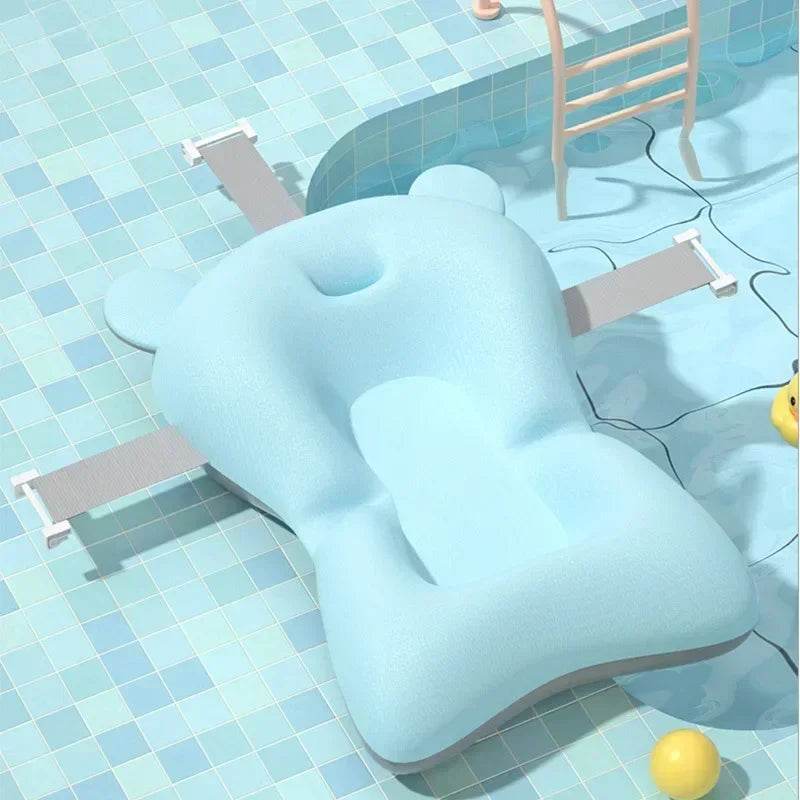 Real-time Temperature Silicone Baby Take A Bath Bathtub Non-Slip Foot Bath Bucket Folding Bathroom with Temperature Sensing - Quality Shopping Centre