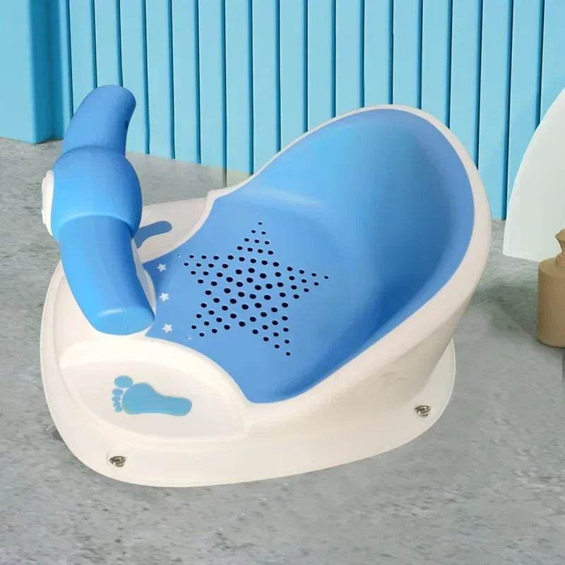 Real-time Temperature Silicone Baby Take A Bath Bathtub Non-Slip Foot Bath Bucket Folding Bathroom with Temperature Sensing - Quality Shopping Centre