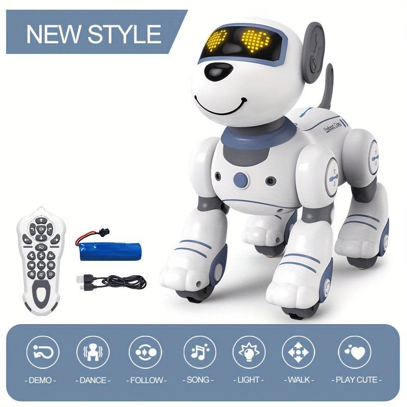 Remote Control Toys: RC Robot, Infrared Remote Control Electronic Dog, Follow, Singing and Dancing, Ideal Gift for Family or Friends' Birthdays Christmas Halloween. - Quality Shopping Centre