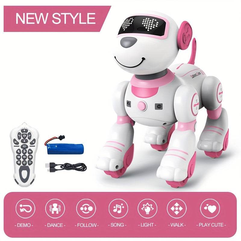 Remote Control Toys: RC Robot, Infrared Remote Control Electronic Dog, Follow, Singing and Dancing, Ideal Gift for Family or Friends' Birthdays Christmas Halloween. - Quality Shopping Centre
