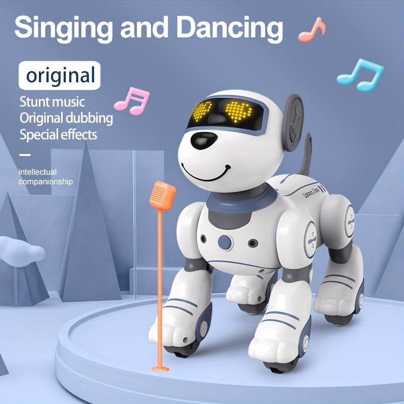 Remote Control Toys: RC Robot, Infrared Remote Control Electronic Dog, Follow, Singing and Dancing, Ideal Gift for Family or Friends' Birthdays Christmas Halloween. - Quality Shopping Centre