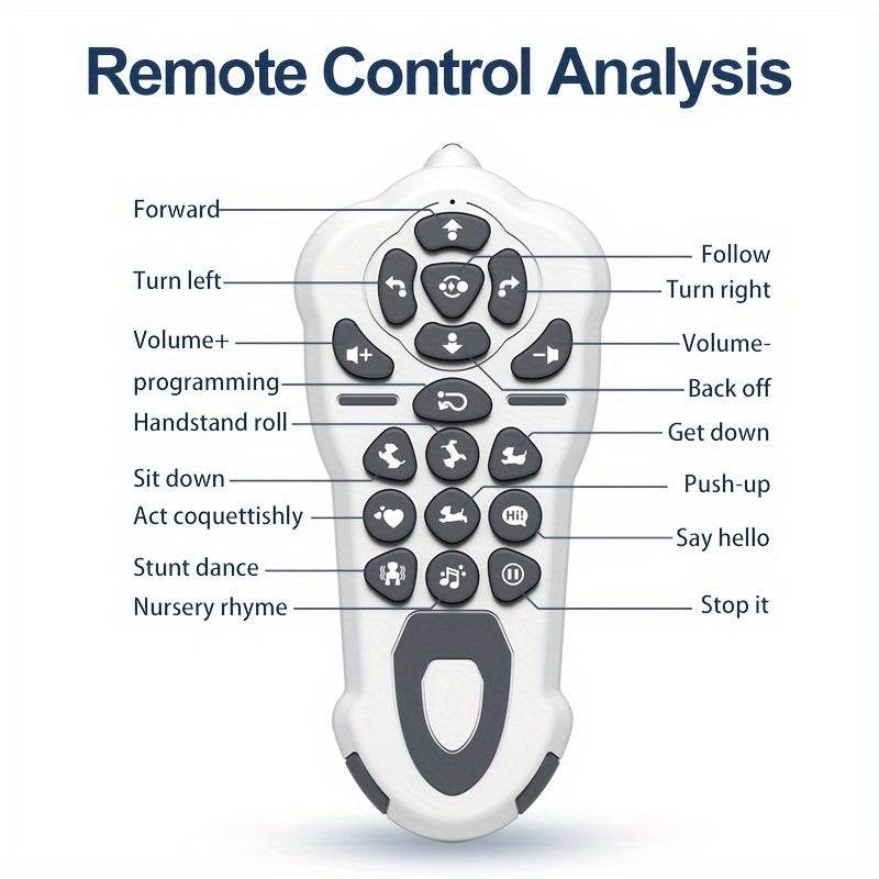 Remote Control Toys: RC Robot, Infrared Remote Control Electronic Dog, Follow, Singing and Dancing, Ideal Gift for Family or Friends' Birthdays Christmas Halloween. - Quality Shopping Centre