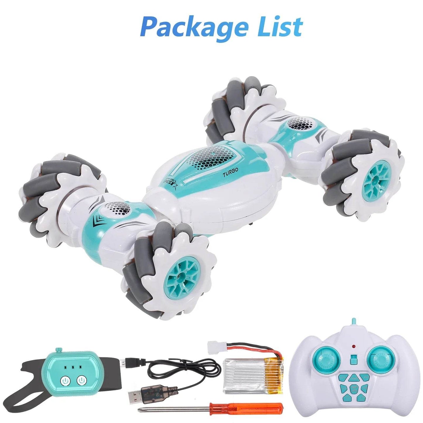 S-012 RC Stunt Car Remote Control Watch Gesture Sensor Deformable Electric Toy 2.4GHz 4WD 360°Rotation Off-road Vehicle Gift - Quality Shopping Centre