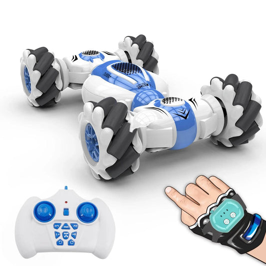 S-012 RC Stunt Car Remote Control Watch Gesture Sensor Deformable Electric Toy 2.4GHz 4WD 360°Rotation Off-road Vehicle Gift - Quality Shopping Centre