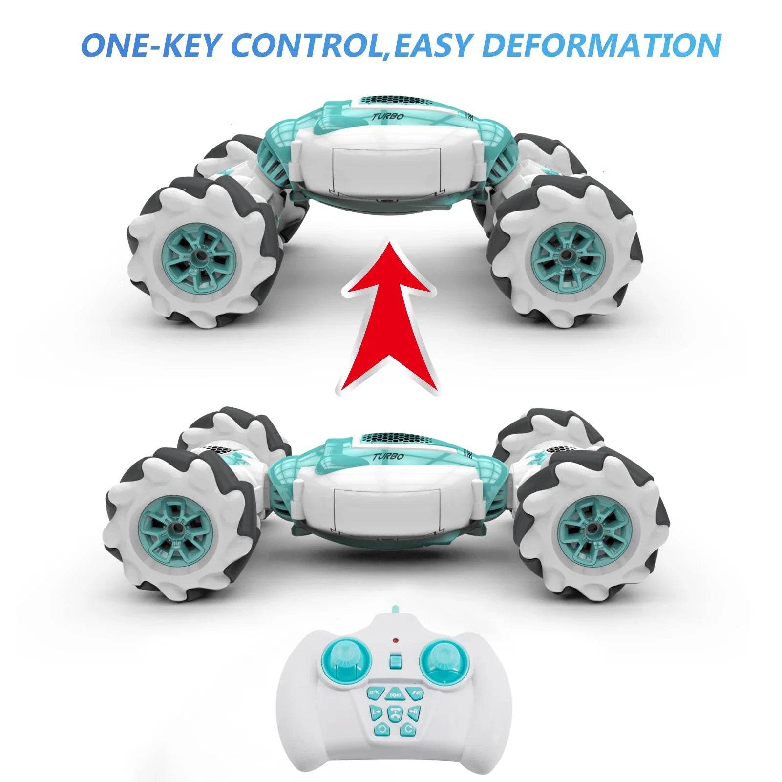 S-012 RC Stunt Car Remote Control Watch Gesture Sensor Deformable Electric Toy 2.4GHz 4WD 360°Rotation Off-road Vehicle Gift - Quality Shopping Centre