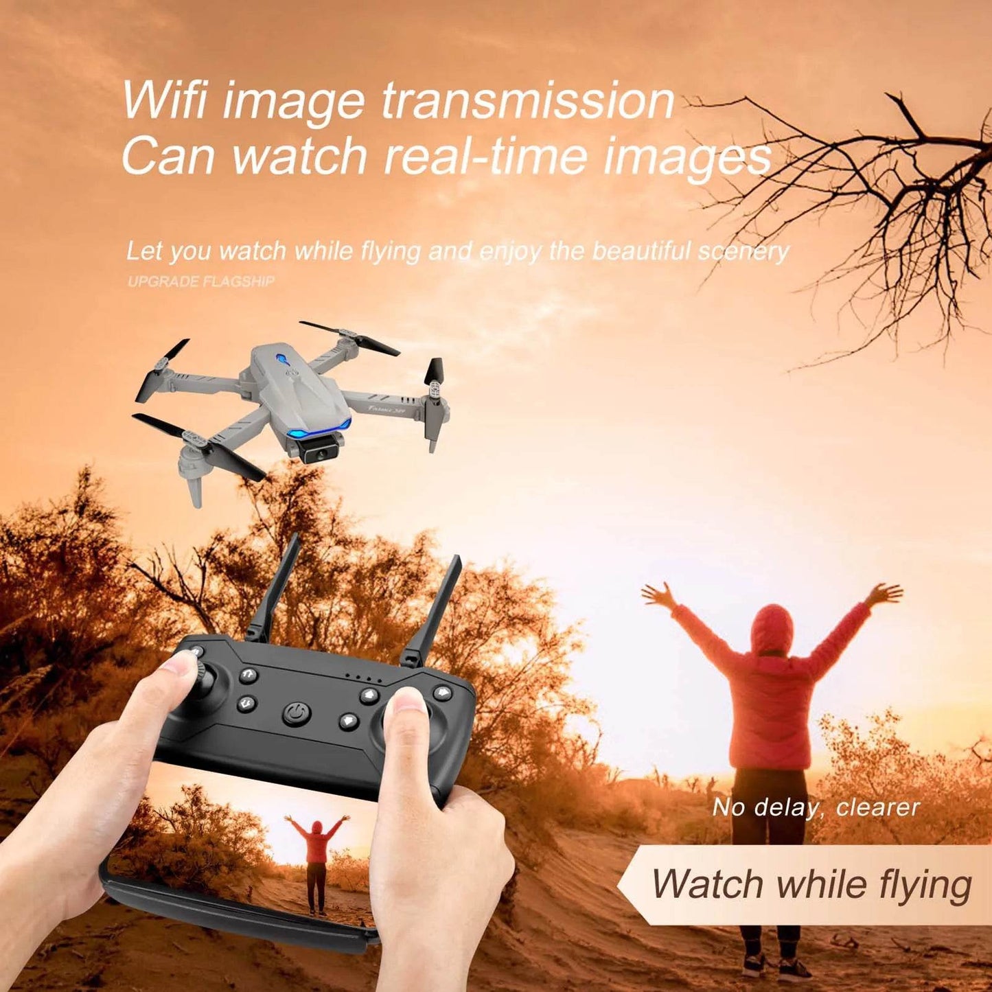 S89 RC Drone with Camera 4K Wifi FPV Drone Mini Folding Quadcopter Toy for Kids with Gravity Sensor Control Gesture Photo Video - Quality Shopping Centre