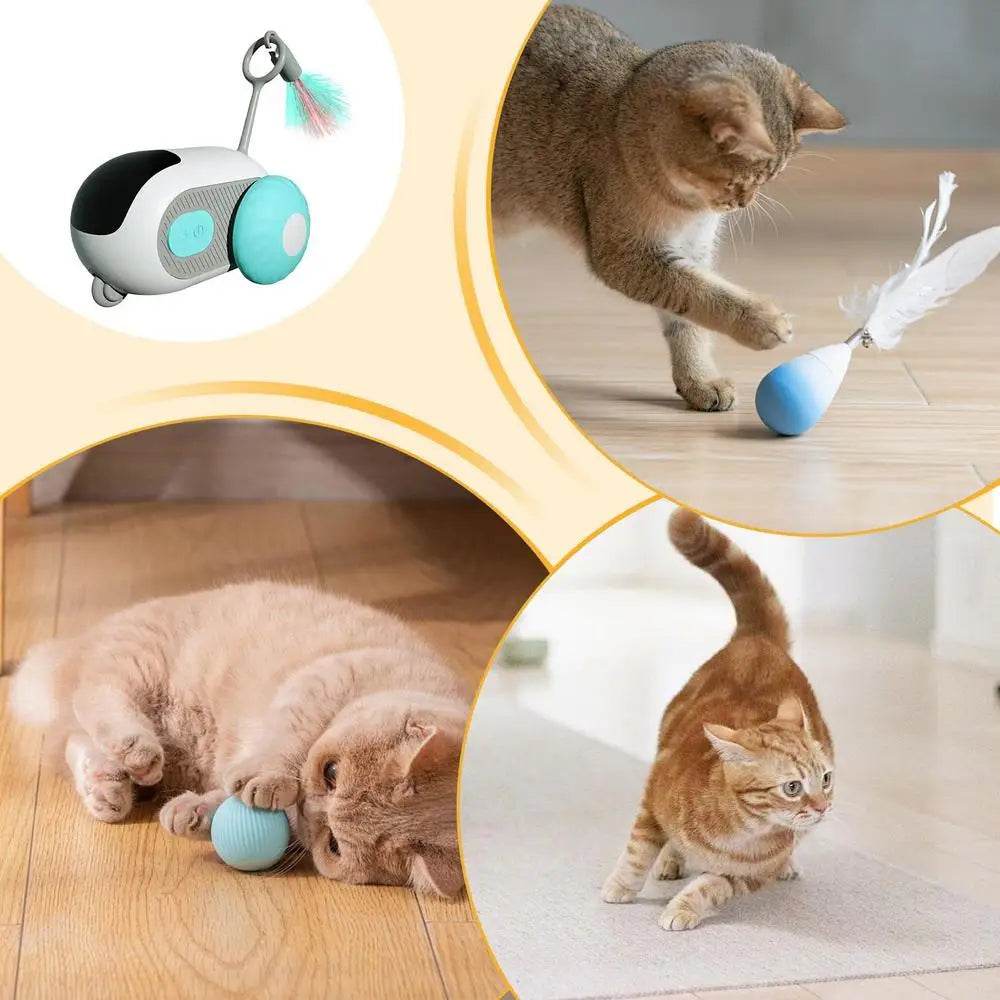 Smart Electric Cat Toy Automatic Mobile Cat Car Toy Automatic Cat Exercise Toys Smart Automatic Moving Cat Toys Moving Cat Toy - Quality Shopping Centre