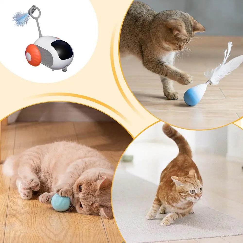 Smart Electric Cat Toy Automatic Mobile Cat Car Toy Automatic Cat Exercise Toys Smart Automatic Moving Cat Toys Moving Cat Toy - Quality Shopping Centre