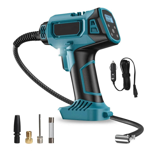 Tire Air Pump Portable Air Compressor 12V 160psi Corded/Cordless Tire Inflator Electric Inflator Pump For Car Motorcycle Bike - Quality Shopping Centre