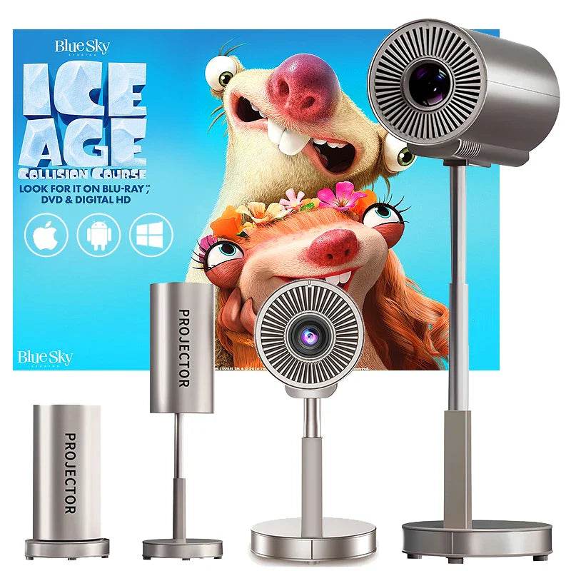 TS3 X5 Mini Native 1080P HD 4K Video Projector Android WiFi Bluetooth 3D Surround Sound Portable Outdoor Office Home Theater - Quality Shopping Centre