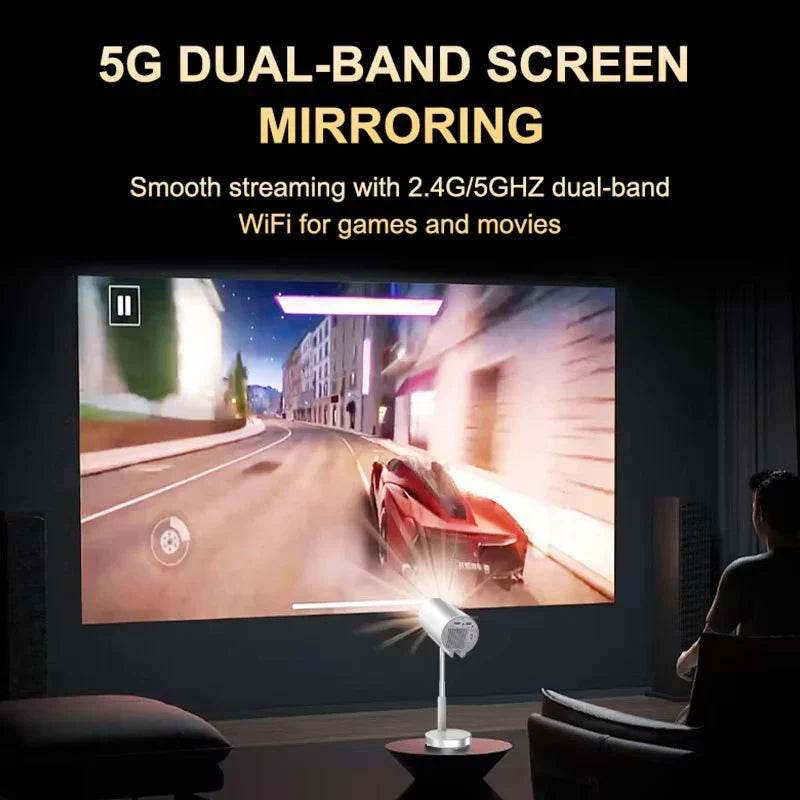 TS3 X5 Mini Native 1080P HD 4K Video Projector Android WiFi Bluetooth 3D Surround Sound Portable Outdoor Office Home Theater - Quality Shopping Centre