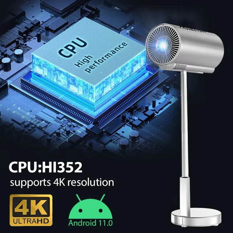 TS3 X5 Mini Native 1080P HD 4K Video Projector Android WiFi Bluetooth 3D Surround Sound Portable Outdoor Office Home Theater - Quality Shopping Centre