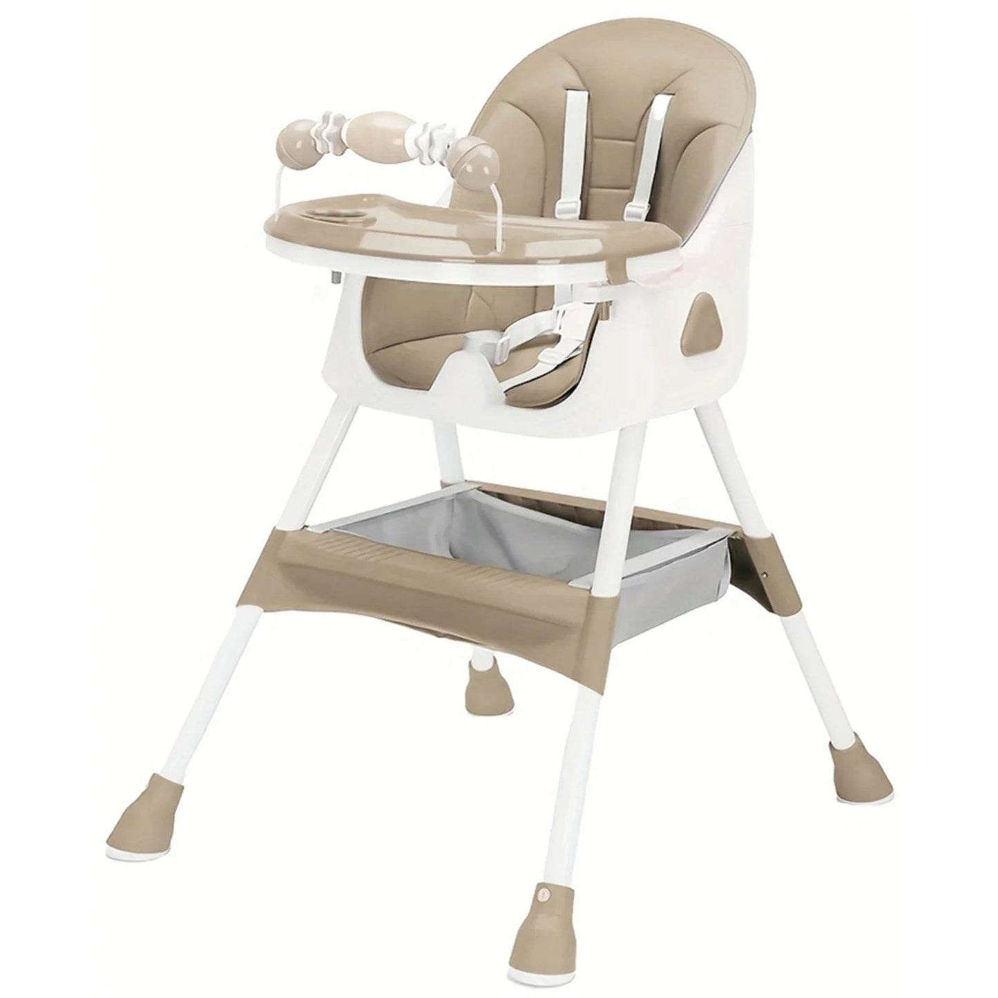 UBRAVOO Foldable Baby High Chair 6 Months Plus, with Large Antislip Pad & ToyRack, Easy to Clean Feeding , E500 - Quality Shopping Centre
