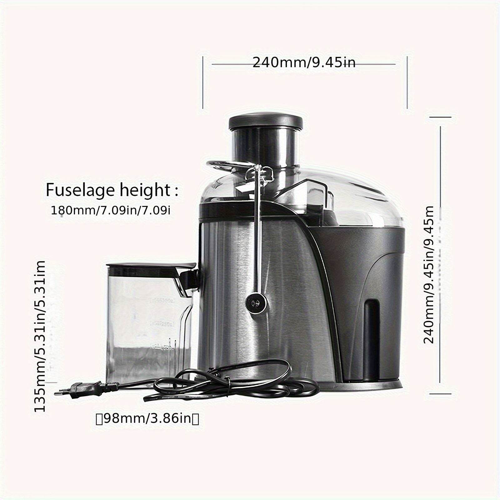 Versatile centrifugal juicer for home use with a large 1.5L capacity electric fruit juicer, pulp separation juicer, and cross-border food processor. - Quality Shopping Centre