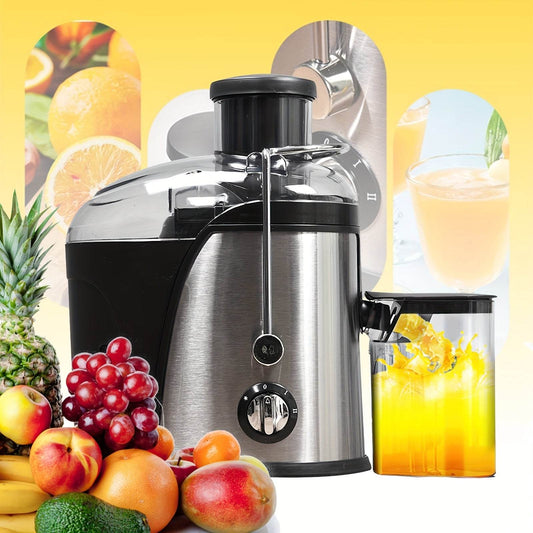 Versatile centrifugal juicer for home use with a large 1.5L capacity electric fruit juicer, pulp separation juicer, and cross-border food processor. - Quality Shopping Centre