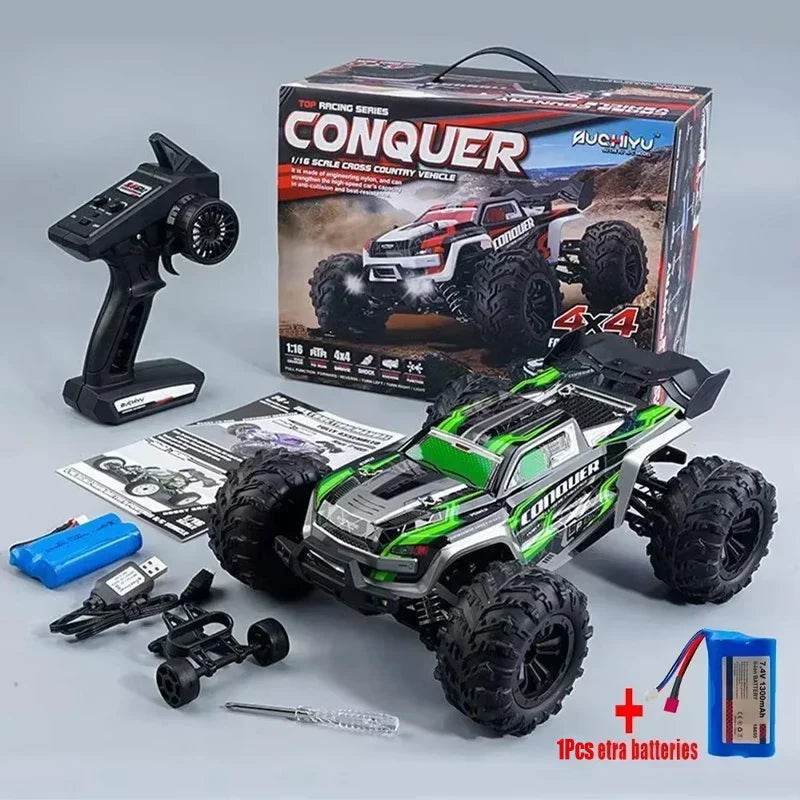 WLtoys 1:16 Scale Large RC Car 50km/h High Speed 4WD Children Toy for Boys Remote Control Car 2.4G Off Road Monster Truck RC Toy - Quality Shopping Centre