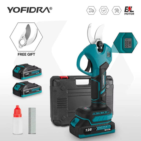 Yofidra 30mm Brushless Electric Pruner Shear 2 Gears Cordless Fruit Tree Bonsai Pruning Electric Scissors For Makita 18V Battery - Quality Shopping Centre