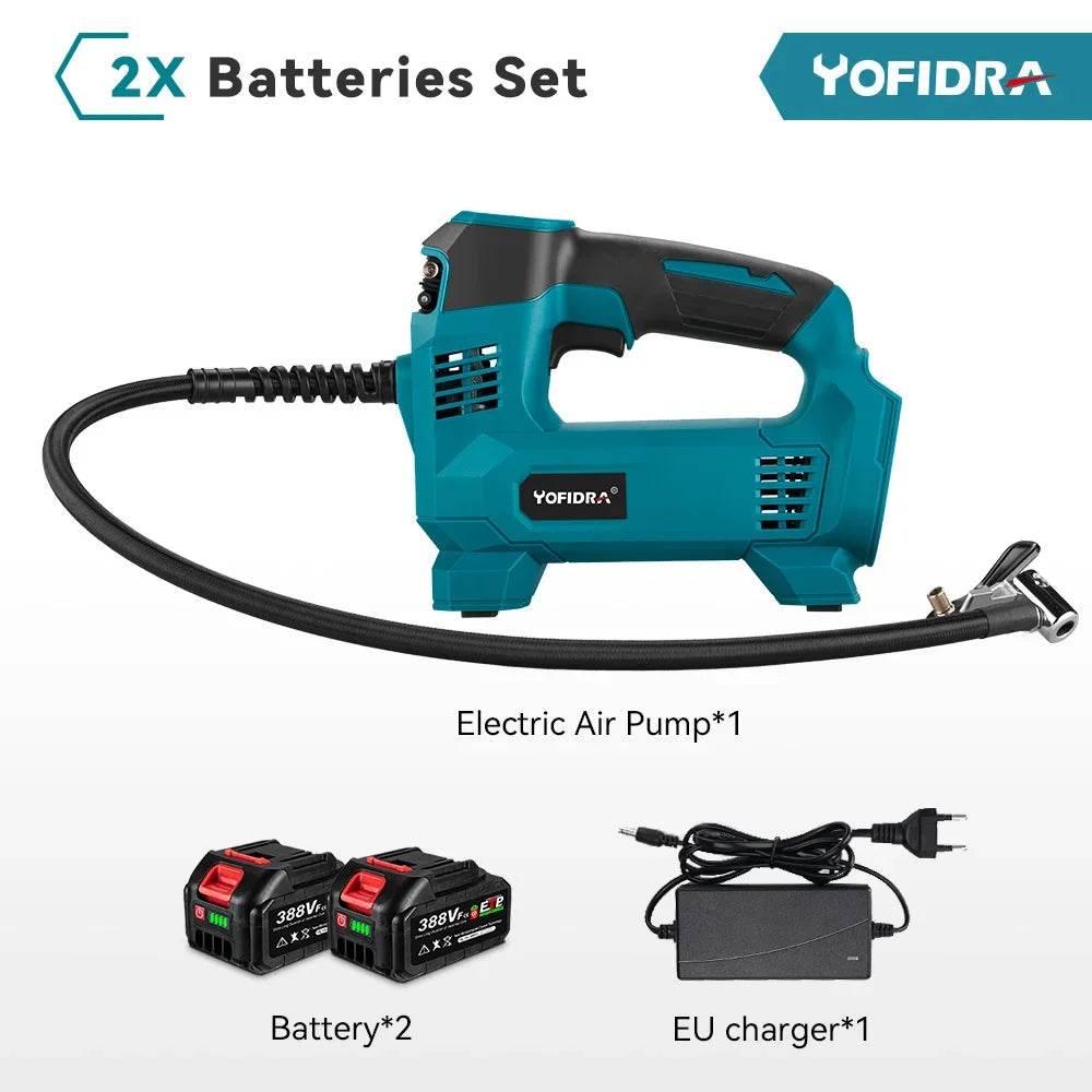 Yofidra 830Kpa Inflatable Pump High Pressure Digital Air Compressor Car Electric Air Pump Pneumatics For Makita 18V Battery - Quality Shopping Centre