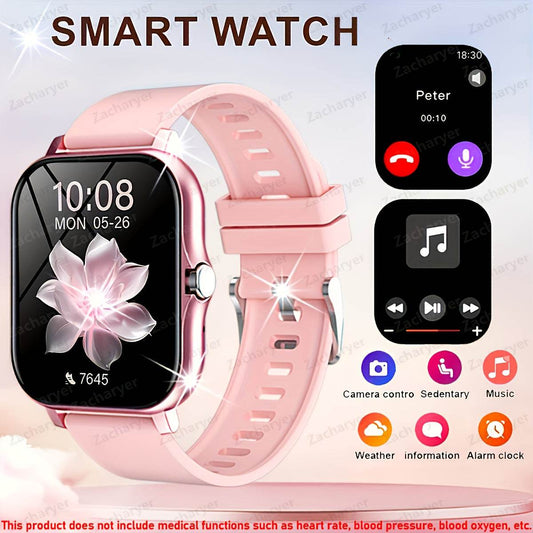 Zacharyer Smart Watch, Wireless Call/Dial, SMS Reminder, APP Reminder, Fitness Monitoring, for Iphone/ Android - Quality Shopping Centre